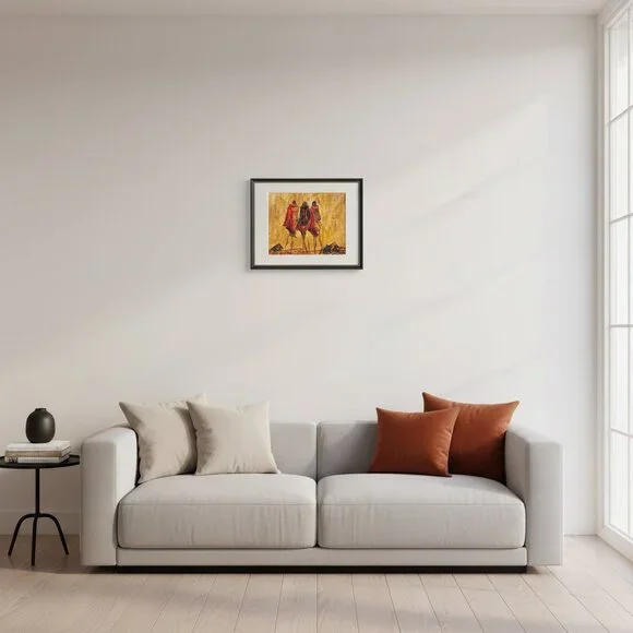 paintings modern with frame 15x12 pre-owned - Picture 3 of 7